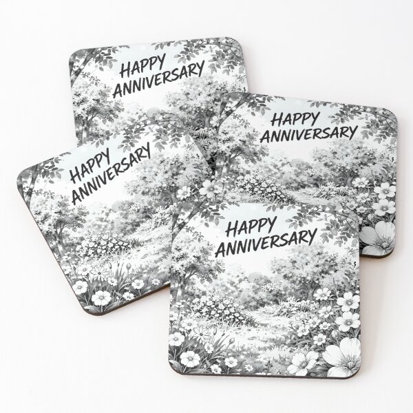 Item preview, Happy Anniversary – Romantic Spring Garden Love designed and sold by Nomad-Maynard.