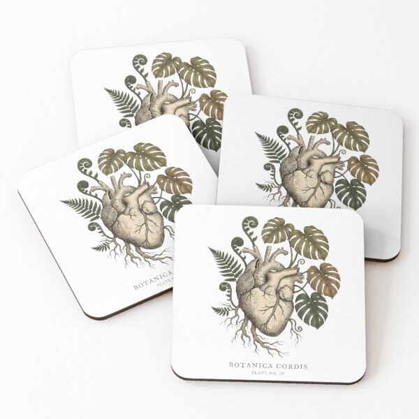 Item preview, Botanical Anatomical Heart Monstera Roots Vintage Plant Lover Art designed and sold by WorldShop17.