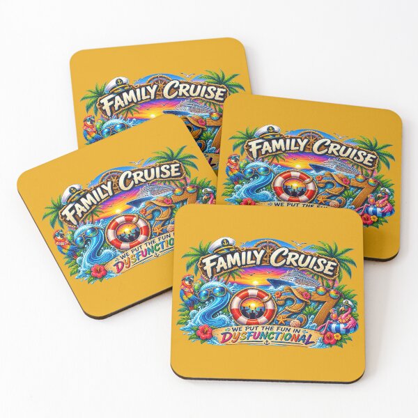 Item preview, TRAVEL COLLECTION - FAMILY CRUISE - 2027 - WE PUT THE FUN IN DYSFUNCTIONAL v5 designed and sold by WheelieGdArt.