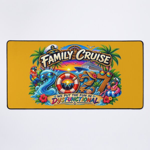 Item preview, TRAVEL COLLECTION - FAMILY CRUISE - 2027 - WE PUT THE FUN IN DYSFUNCTIONAL v5 designed and sold by WheelieGdArt.