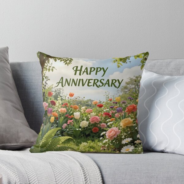 Item preview, Happy Anniversary – Romantic Spring Garden Love designed and sold by Nomad-Maynard.