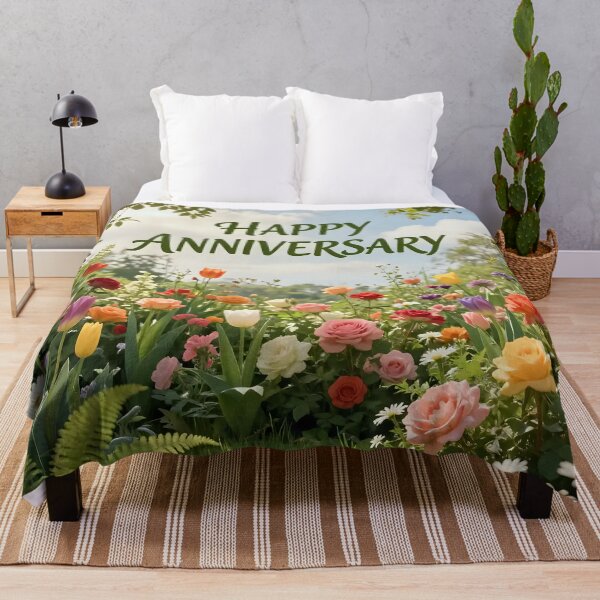 Item preview, Happy Anniversary – Romantic Spring Garden Love designed and sold by Nomad-Maynard.