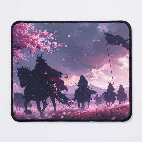 Item preview, Japanese Samurai — An Epic Tale Under the Cherry Blossoms designed and sold by Schoenenwald — Art Japonais, Zen & Nature.