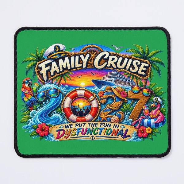 Item preview, TRAVEL COLLECTION - FAMILY CRUISE - 2027 - WE PUT THE FUN IN DYSFUNCTIONAL v6 designed and sold by WheelieGdArt.