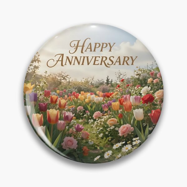 Item preview, Happy Anniversary – Romantic Spring Garden Love designed and sold by Nomad-Maynard.