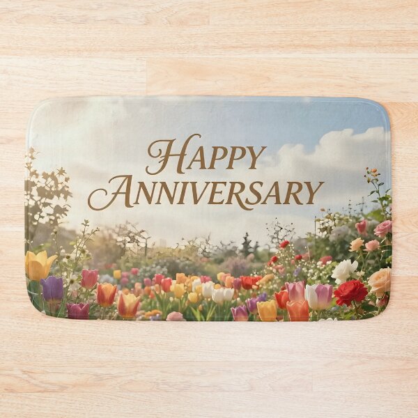 Item preview, Happy Anniversary – Romantic Spring Garden Love designed and sold by Nomad-Maynard.