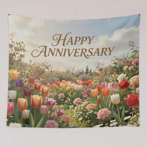 Item preview, Happy Anniversary – Romantic Spring Garden Love designed and sold by Nomad-Maynard.