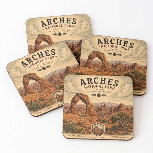 Item preview, Arches National Park USA Vintage Utah Red Rock designed and sold by T-Motive.