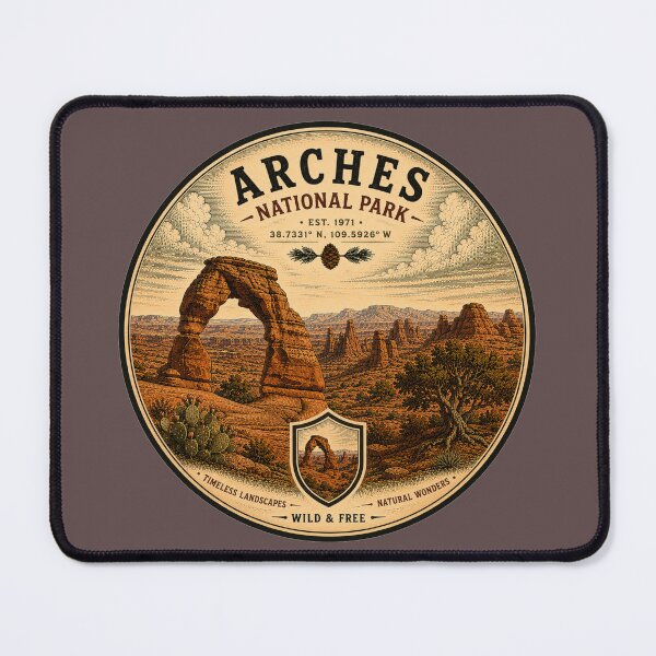 Item preview, Arches National Park USA Vintage Utah Red Rock designed and sold by T-Motive.