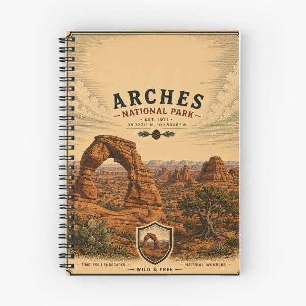 Item preview, Arches National Park USA Vintage Utah Red Rock designed and sold by T-Motive.