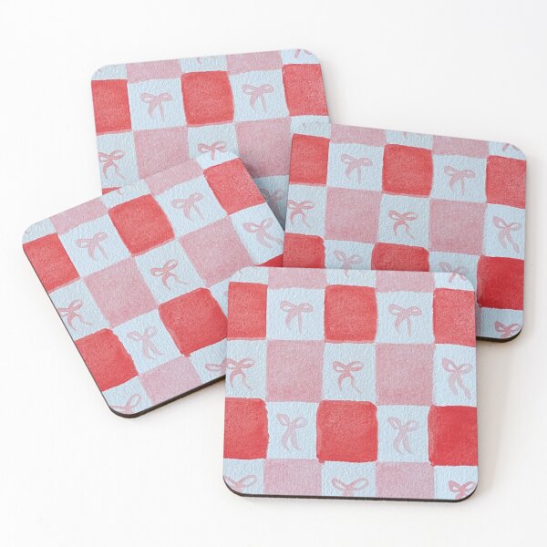 Item preview, Pink and Red Checkers and Bows designed and sold by GreenTStudio.