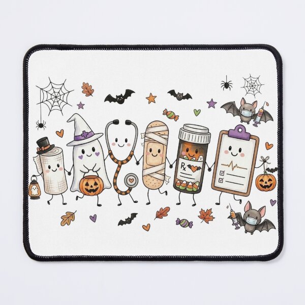 Item preview, Halloween Nurse Cute Spooky Medical Doodles designed and sold by Berkako.