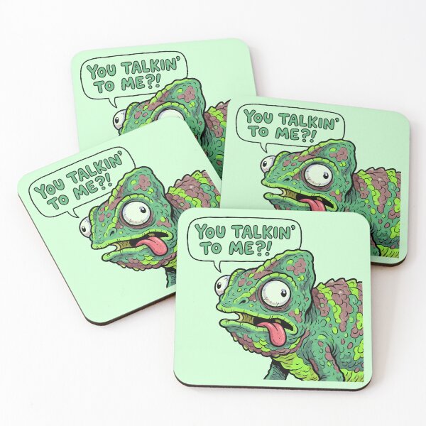 Item preview, Colorful Chameleon Cartoon You Talking To Me designed and sold by ThreadRiotTees.