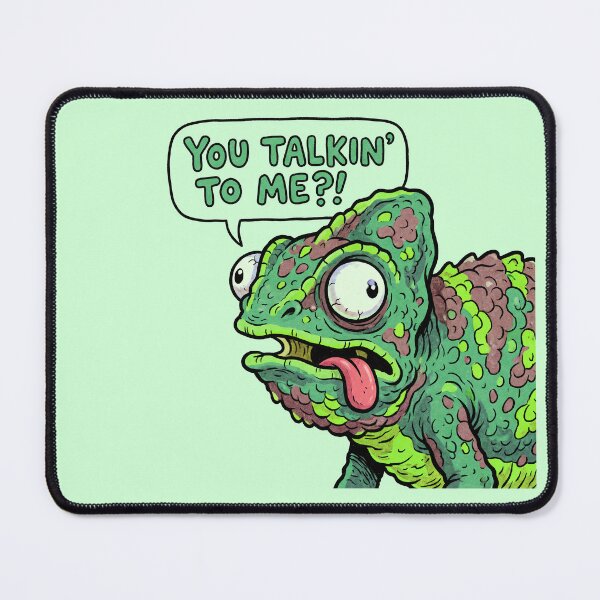 Item preview, Colorful Chameleon Cartoon You Talking To Me designed and sold by ThreadRiotTees.