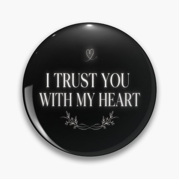 Item preview, I Trust You With My Heart White on Black designed and sold by Aliplus+.