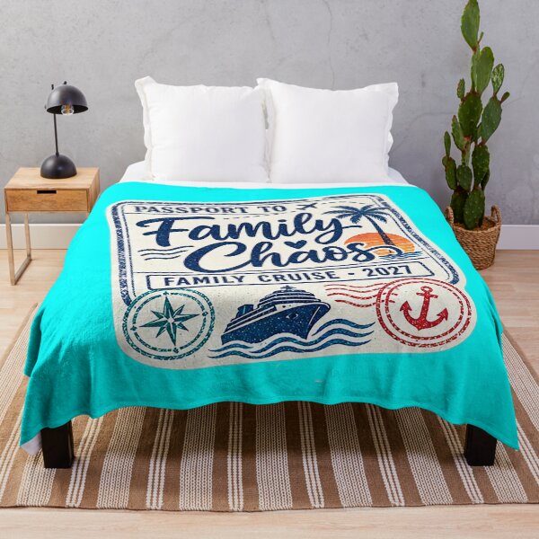 Item preview, TRAVEL COLLECTION - FAMILY CRUISE - PASSPORT - IMMIGRATION STAMP - HOTEL STICKER TAG • 2027 - FAMILY CHAOS CRUISE v2 designed and sold by WheelieGdArt.