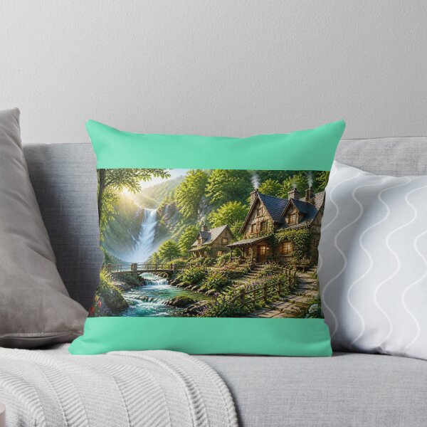 Artikelvorschau, Gemütliches Cottage am Wasserfall entworfen und verkauft von LAURELYDESIGNS.