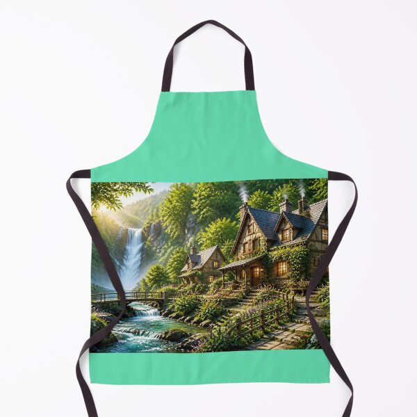 Item preview, Cozy Cottage by the Waterfall designed and sold by LAURELYDESIGNS.