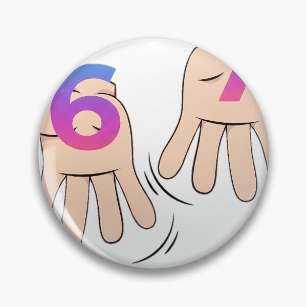 Item preview, Six Seven 67 Meme Streetwear Hand Sign - Light Edition designed and sold by JulSaMar03.