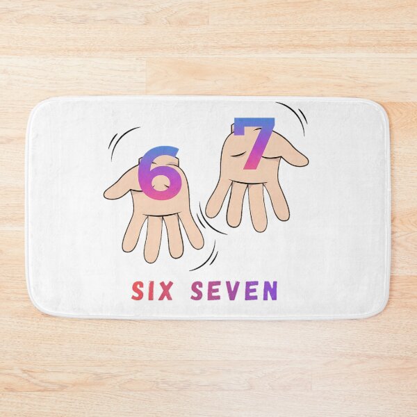 Item preview, Six Seven 67 Meme Streetwear Hand Sign - Light Edition designed and sold by JulSaMar03.