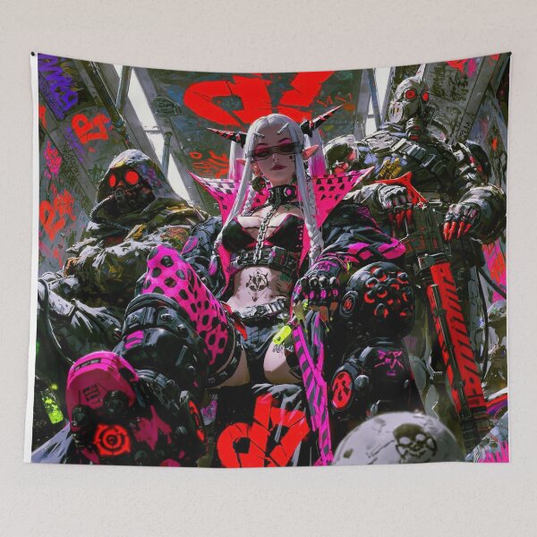 Item preview, The Gang - Cyberpunk Sci Fi Anime art designed and sold by Delerat7.