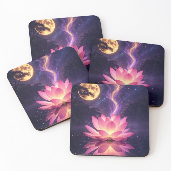 Item preview, Glowing Lotus Moonlit Water designed and sold by nardreelxz.