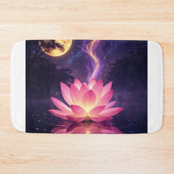 Item preview, Glowing Lotus Moonlit Water designed and sold by nardreelxz.