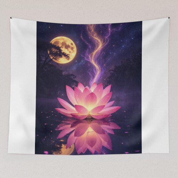 Item preview, Glowing Lotus Moonlit Water designed and sold by nardreelxz.