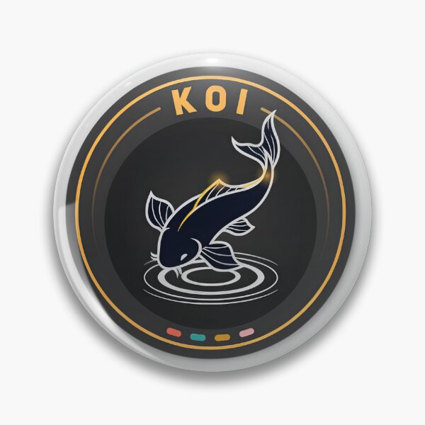 Item preview, Koi Fish Crest — Gold Ripple Circular Badge Logo designed and sold by Shutter-Dragon.