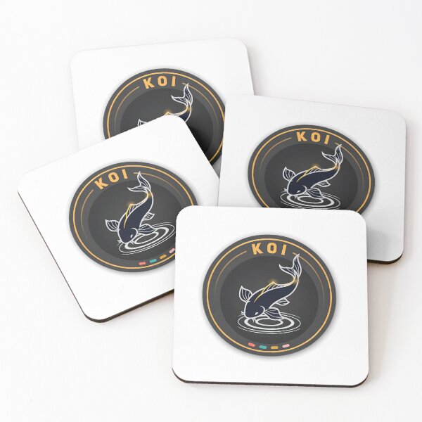 Item preview, Koi Fish Crest — Gold Ripple Circular Badge Logo designed and sold by Shutter-Dragon.