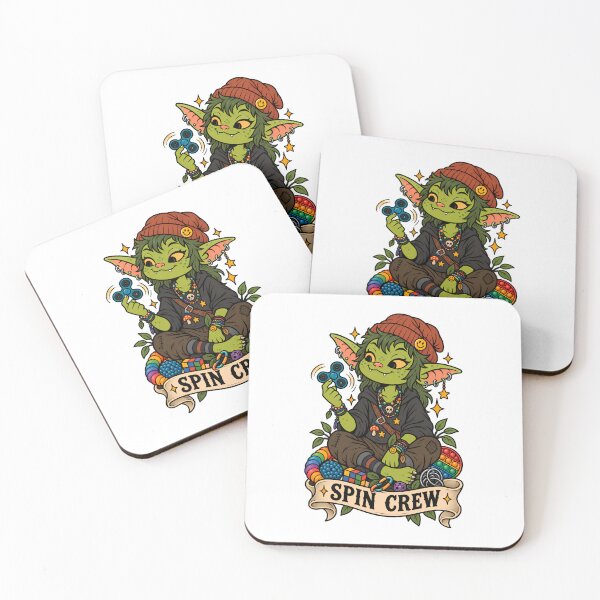 Item preview, Spin Crew - Cute Goblin Fidget Spinner Autism Stimming designed and sold by Neurospicy Trolls.