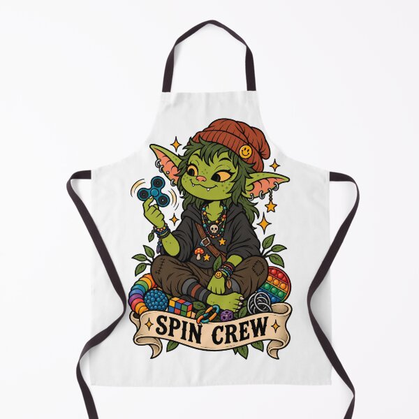 Item preview, Spin Crew - Cute Goblin Fidget Spinner Autism Stimming designed and sold by Neurospicy Trolls.