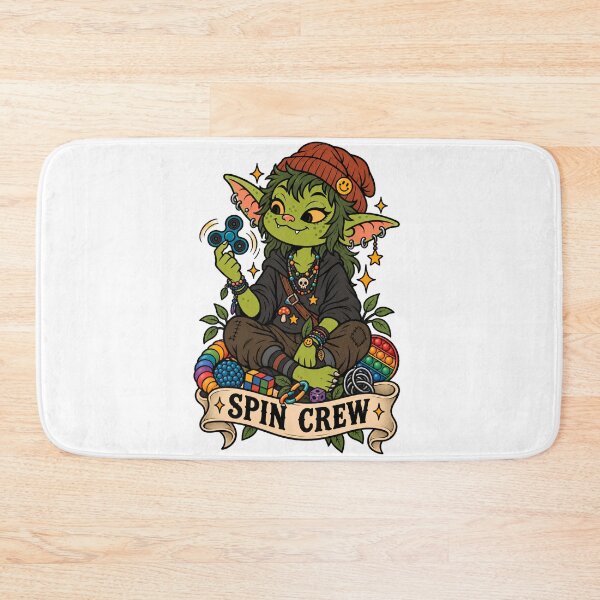 Item preview, Spin Crew - Cute Goblin Fidget Spinner Autism Stimming designed and sold by Neurospicy Trolls.