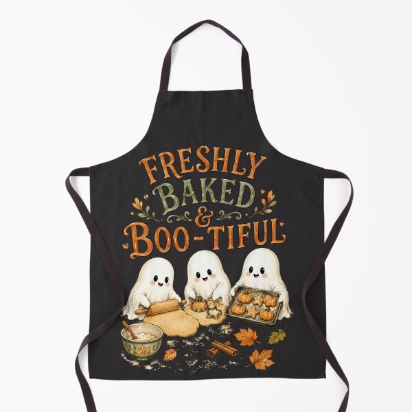 Item preview, Freshly Baked Boo-tiful Halloween Ghosts designed and sold by cookingtherapy.