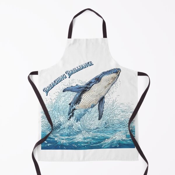 Item preview, Breaching Brilliance - Majestic Humpback Whale Ocean Art designed and sold by ScenicRoute66.