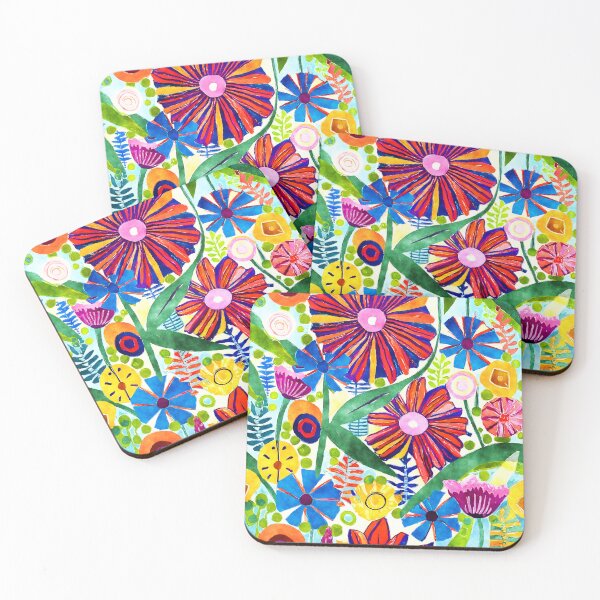 Item preview, Groovy Retro Flower Power Pattern designed and sold by DEC02.