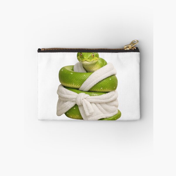 Item preview, Cozy Green Tree Python in a Bathrobe designed and sold by Sillytoe.