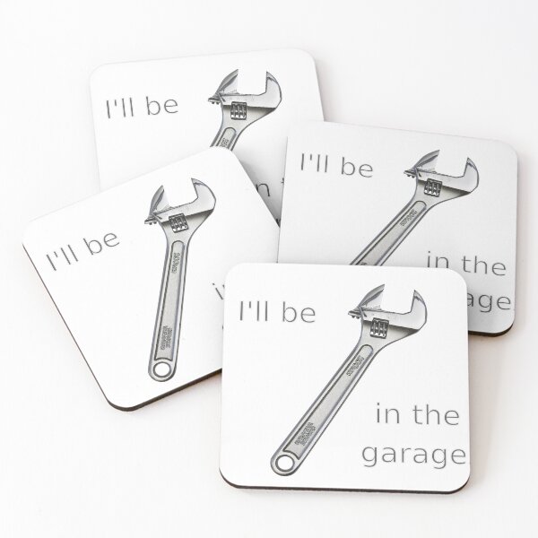 Item preview, I'll be in the garage: Funny t-shirt: Gift for Fathers Day/husband/dad/boyfriend/car mechanic designed and sold by Hamilton Design.