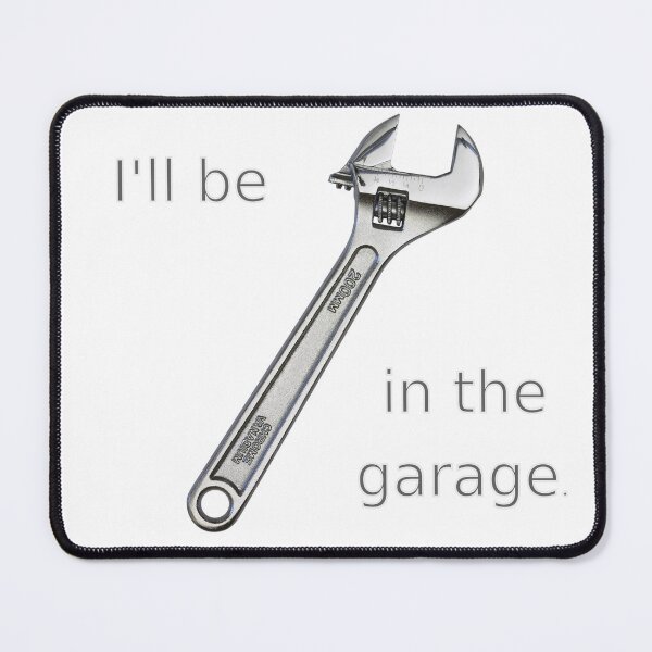 Item preview, I'll be in the garage: Funny t-shirt: Gift for Fathers Day/husband/dad/boyfriend/car mechanic designed and sold by Hamilton Design.