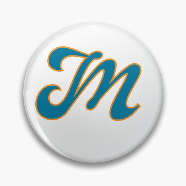 Item preview, Letter M Blue and Orange Cursive designed and sold by aligchi.