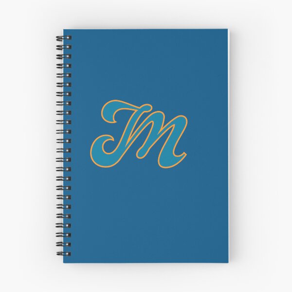 Item preview, Letter M Blue and Orange Cursive designed and sold by aligchi.