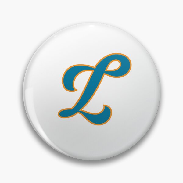Item preview, Letter L Blue and Orange Cursive designed and sold by aligchi.