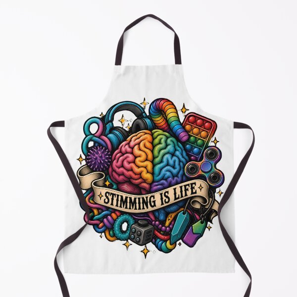 Item preview, Stimming Is Life - Rainbow Brain Autism Stimming Fidget designed and sold by Neurospicy Trolls.