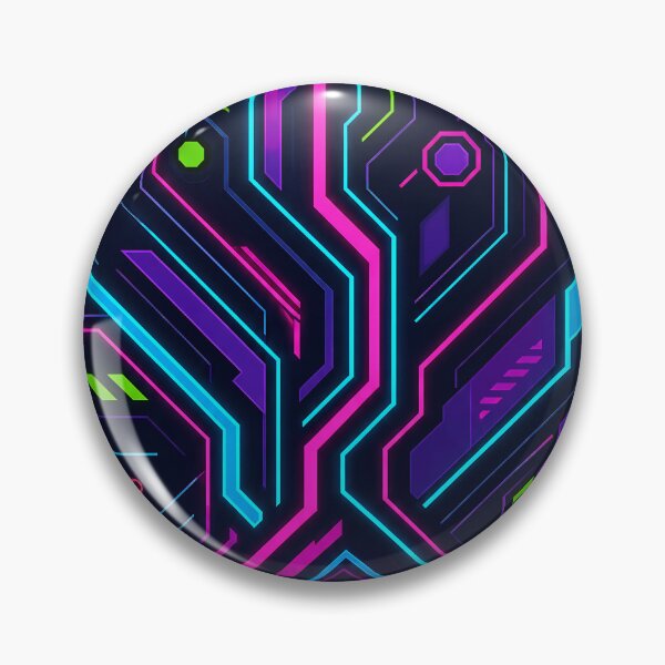 Item preview, Neon Circuit Cyberpunk Pattern Design designed and sold by LuisWorks.