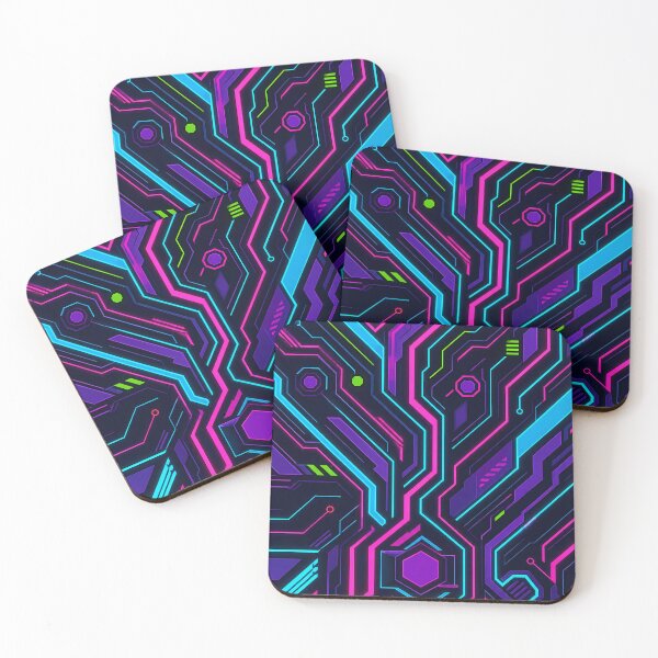Item preview, Neon Circuit Cyberpunk Pattern Design designed and sold by LuisWorks.