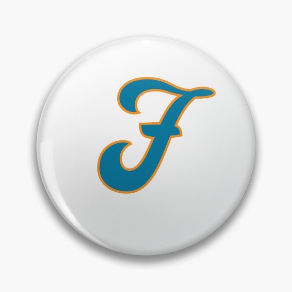 Item preview, Letter F Blue and Orange Cursive designed and sold by aligchi.
