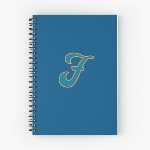 Item preview, Letter F Blue and Orange Cursive designed and sold by aligchi.