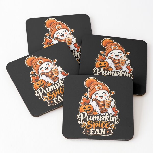 Item preview, Pumpkin Spice Fan Halloween Ghost Gift Fall Coffee Style designed and sold by Corvoria.