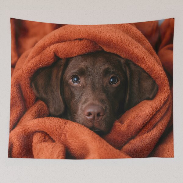 Item preview, Chocolate Lab in Blanket 01 designed and sold by Elisabeth Lucas.
