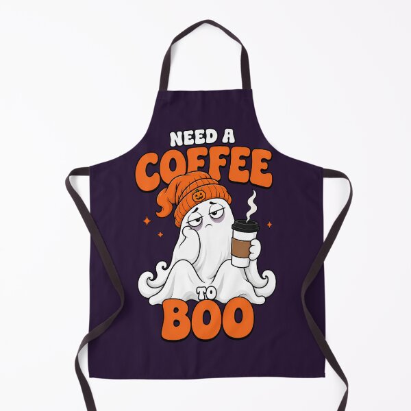 Item preview, Need a Coffee to Boo Tired Halloween Ghost designed and sold by Infinitee8hirts.